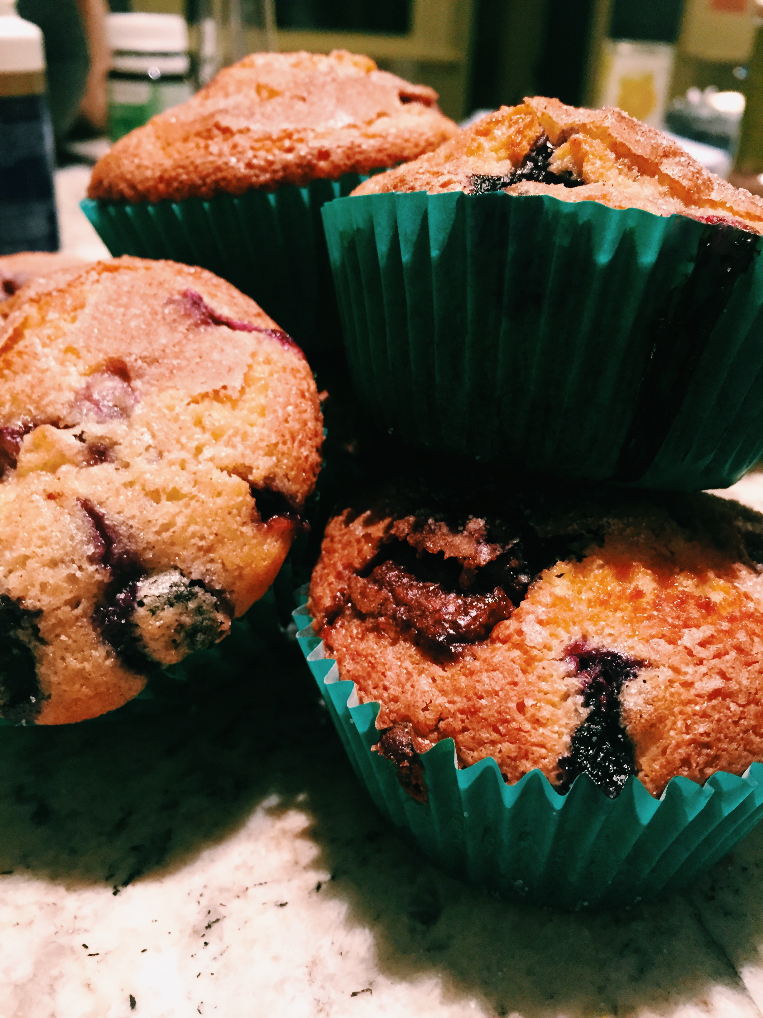 Chocolate and Blueberry Muffins