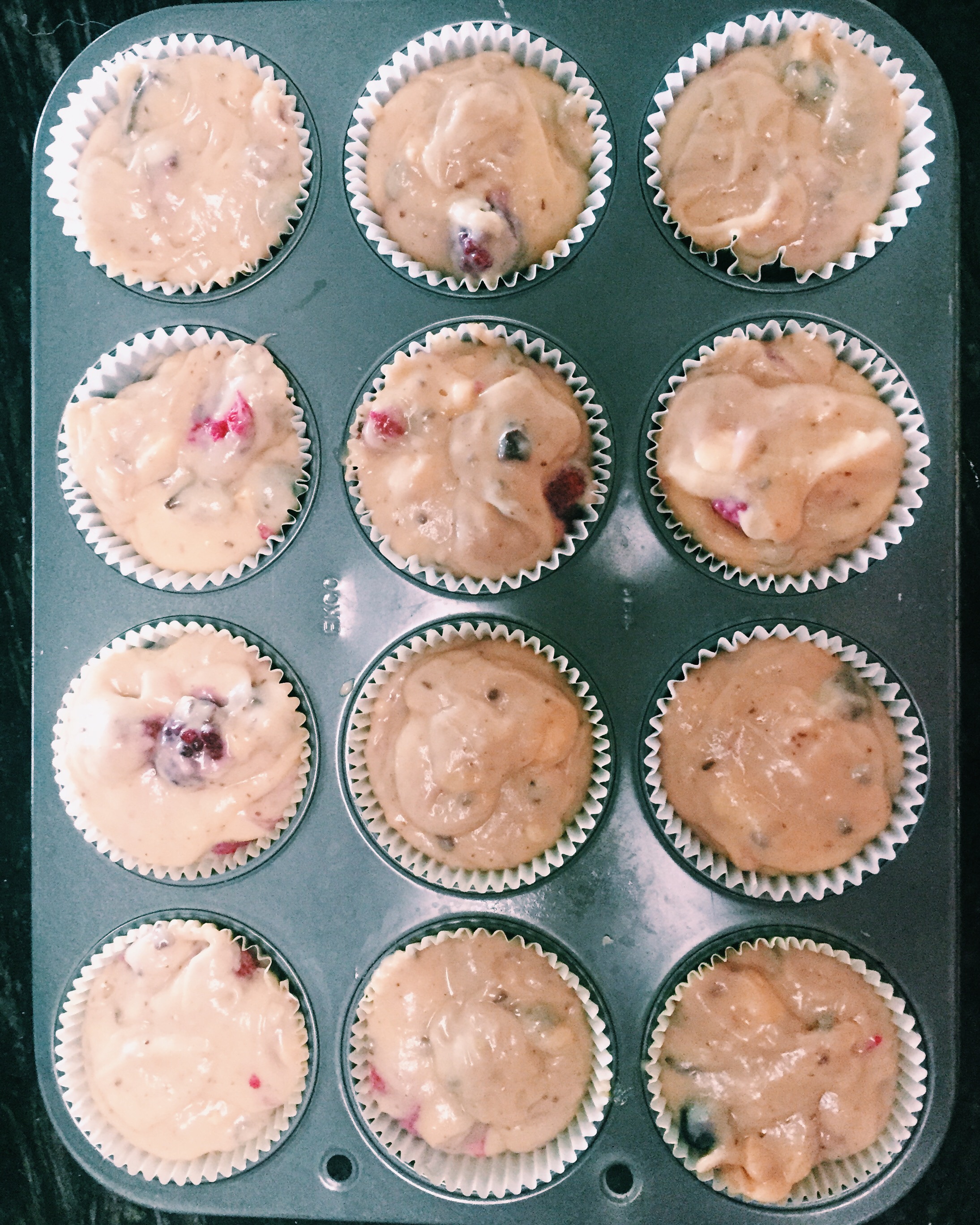 Chocolate and Berry Muffins