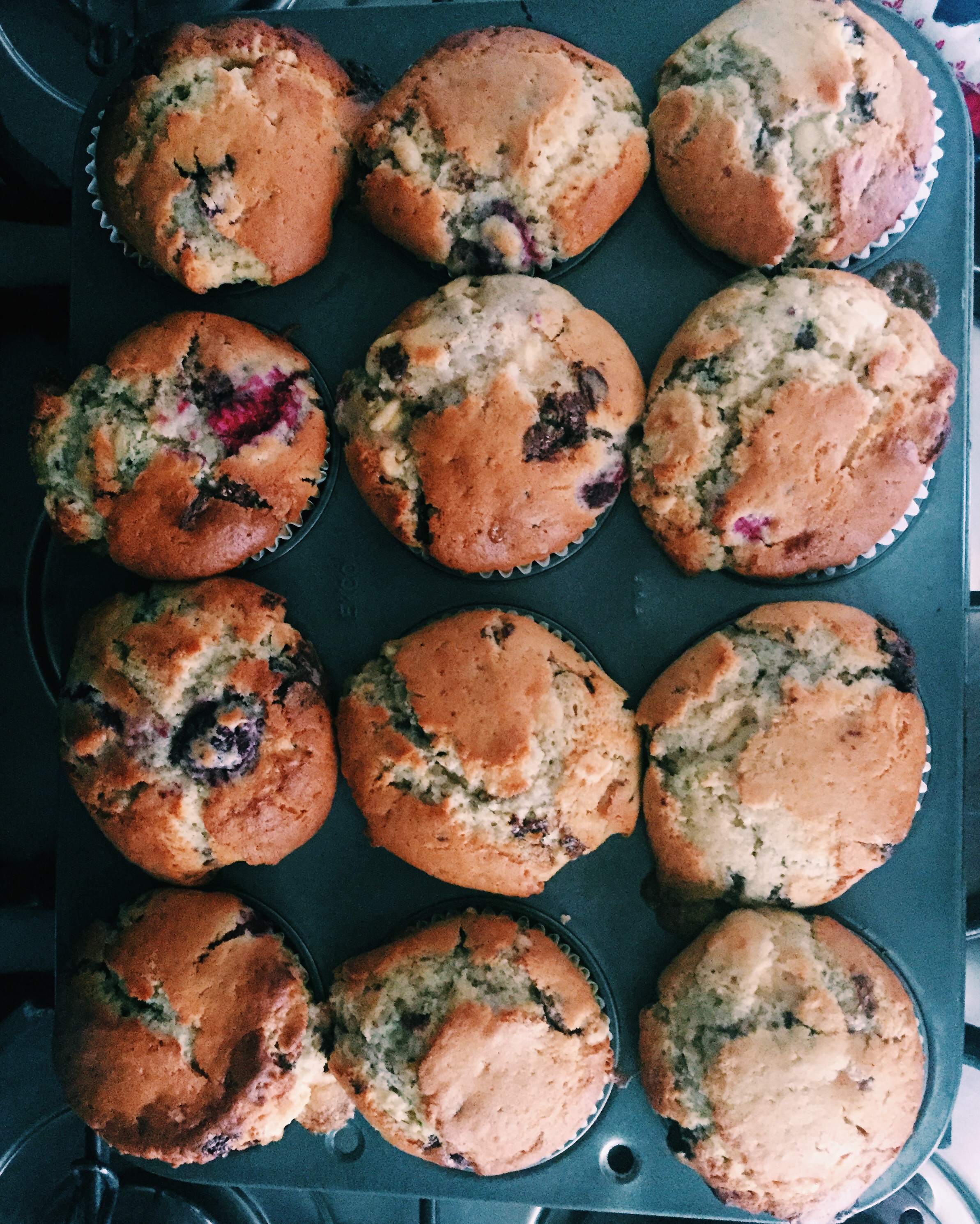 Chocolate and Berry Muffins