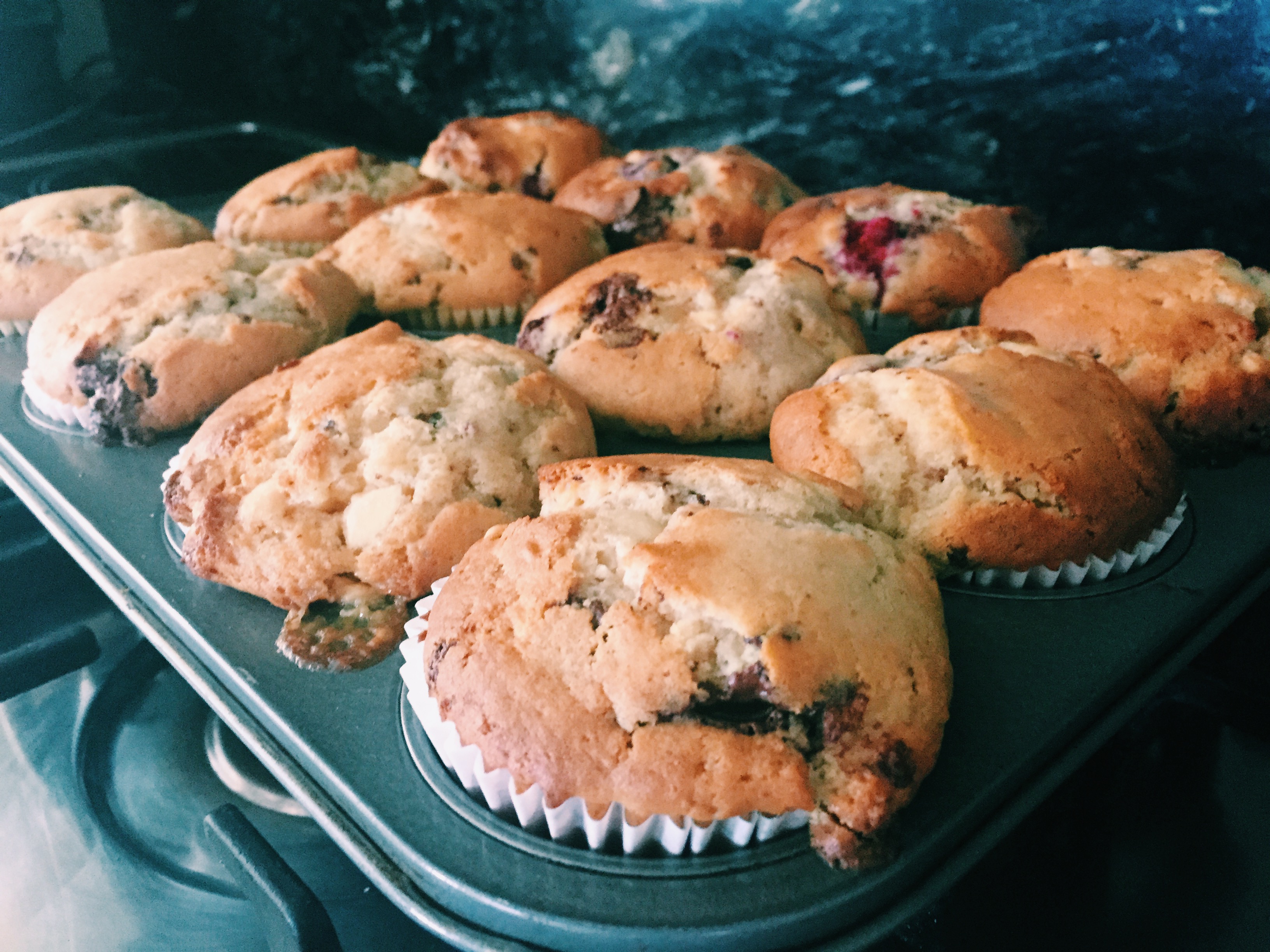 Chocolate and Berry Muffins