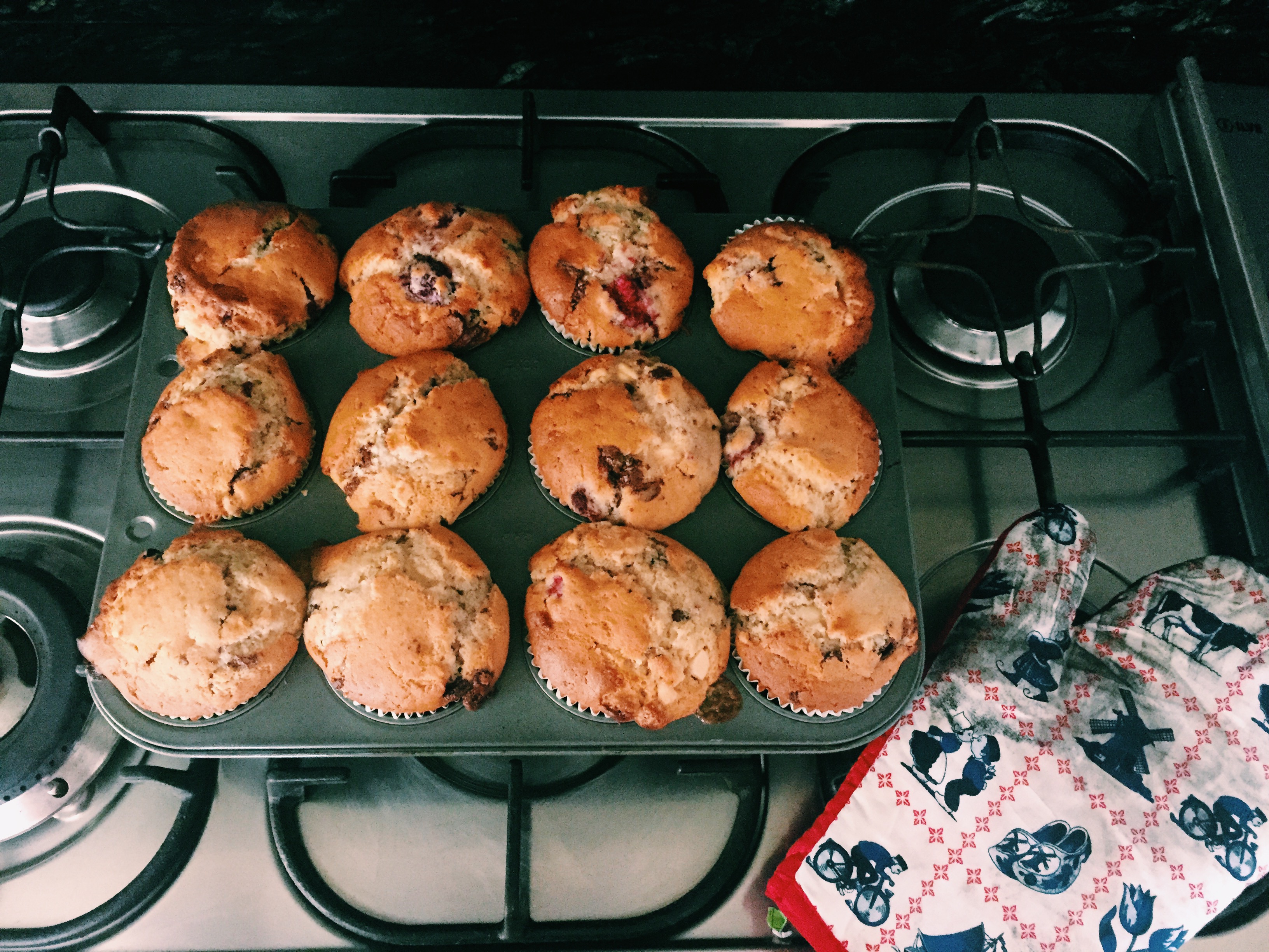 Chocolate and Berry Muffins