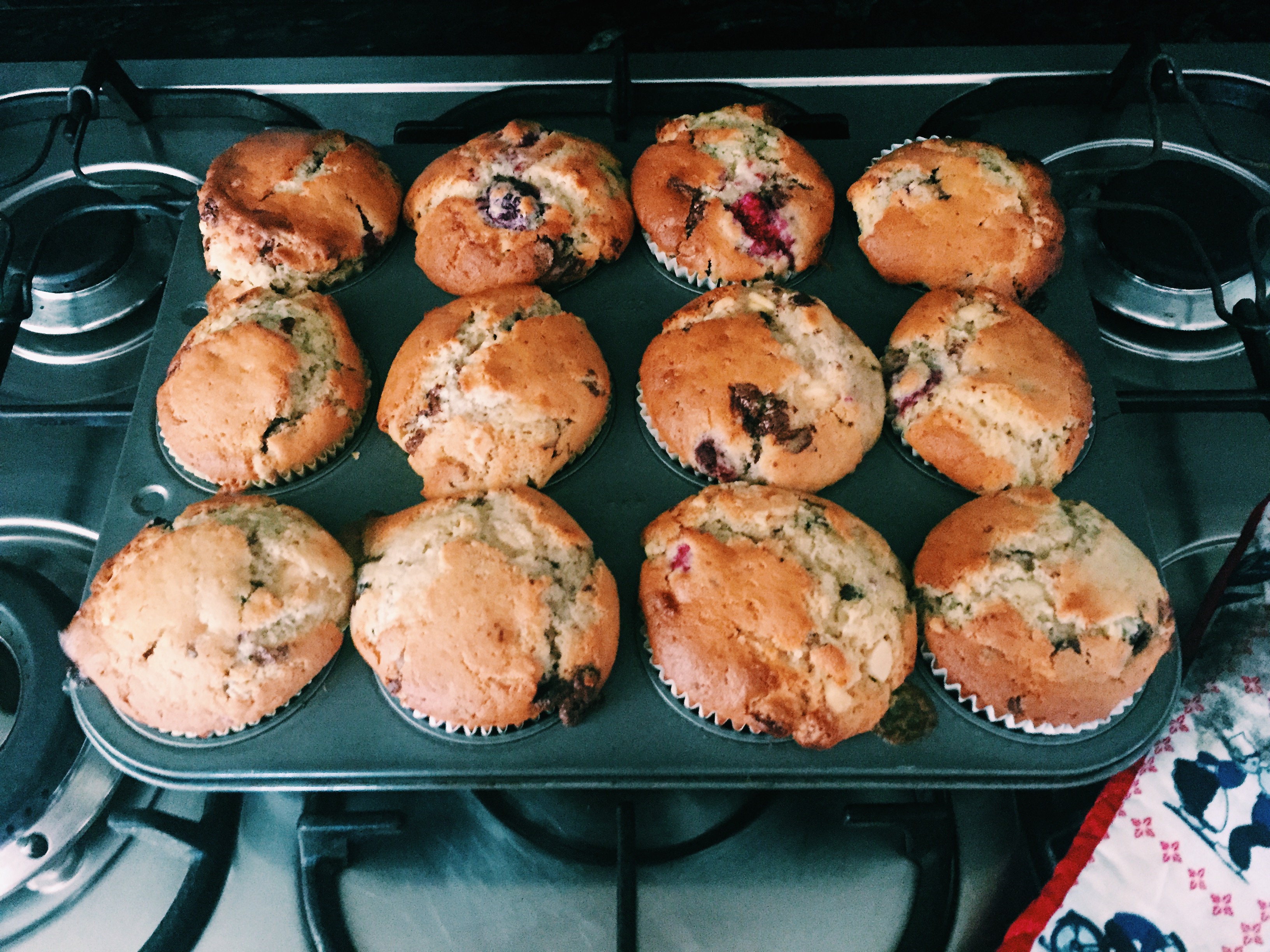 Chocolate and Berry Muffins