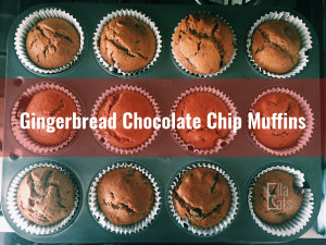 Gingerbread Chocolate Chip Muffins