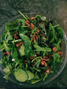 Christmas Salad with Candied Walnuts