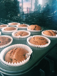 Gingerbread Chocolate Chip Muffins