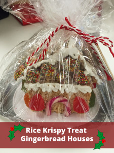 Rice Krispy Gingerbread Houses