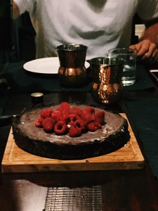 Chocolate Coconut Tart with Raspberries