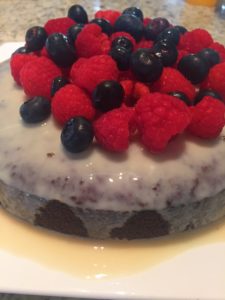 Yoghurt Almond Cake with Fresh Berries