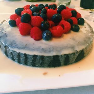 Yoghurt Almond Cake with Fresh Berries