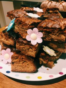 White Chocolate Funfetti Brownies