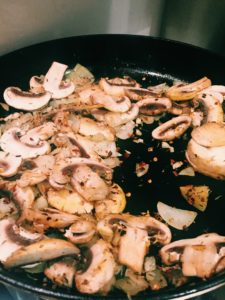 Pasta with a Mushroom and Tomato Sauce