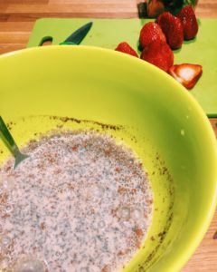 Strawberry and Cinnamon Chia Pudding