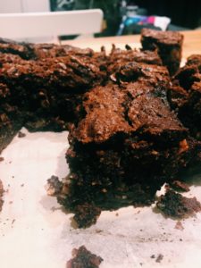 Double Chocolate Coconut Brownies