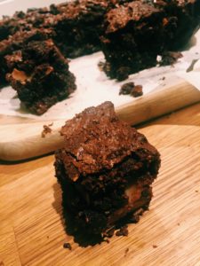 Double Chocolate Coconut Brownies