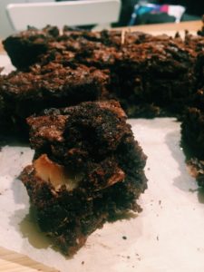 Double Chocolate Coconut Brownies