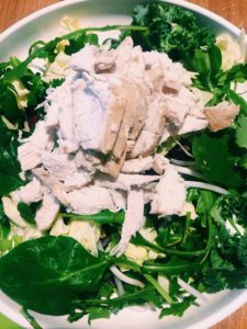 Green tea poached chicken