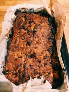 Apple butter bread with peanut butter chips