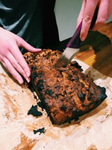 Apple butter bread with peanut butter chips