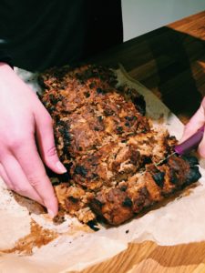 Apple butter bread with peanut butter chips