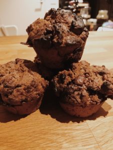 Double Chocolate Nutella Muffins